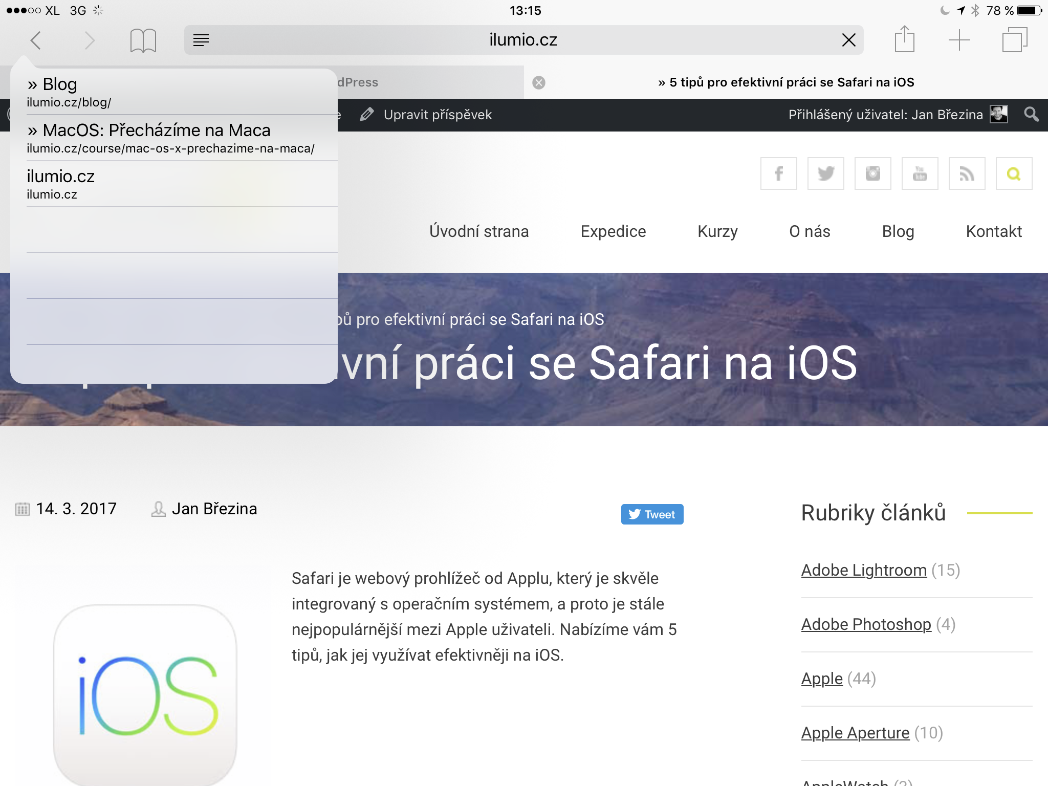 Safari na iOS