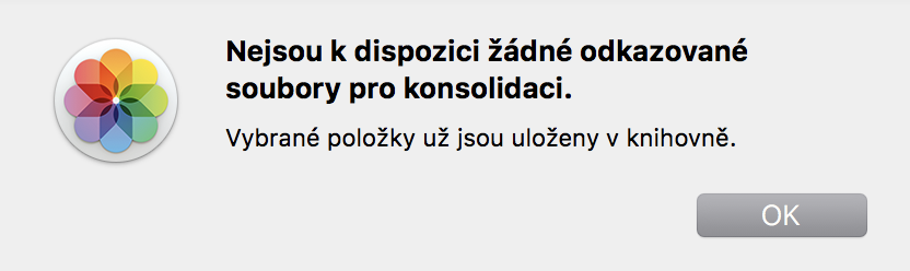 Apple Fotky konsolidace