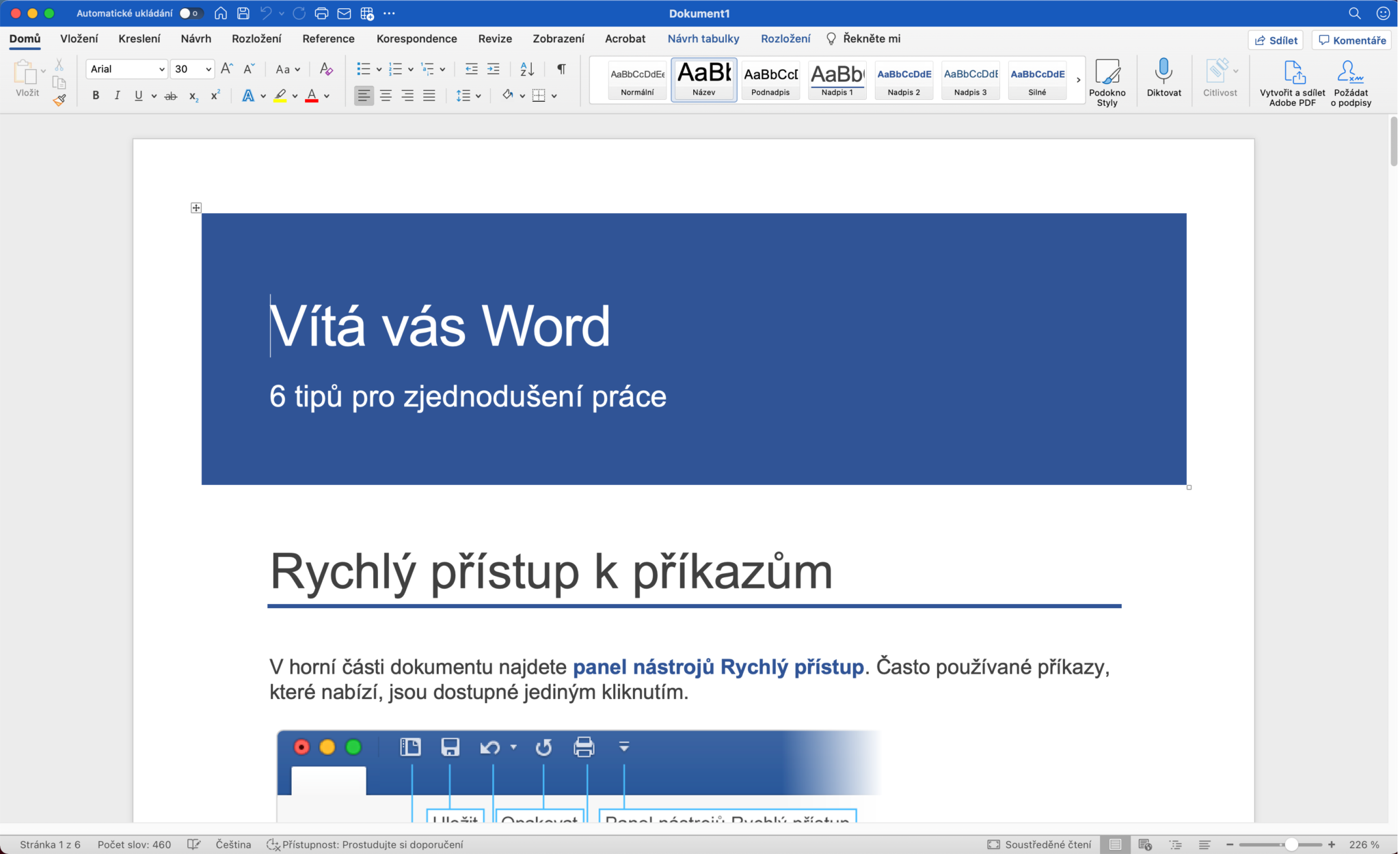 » MS Word pro Mac